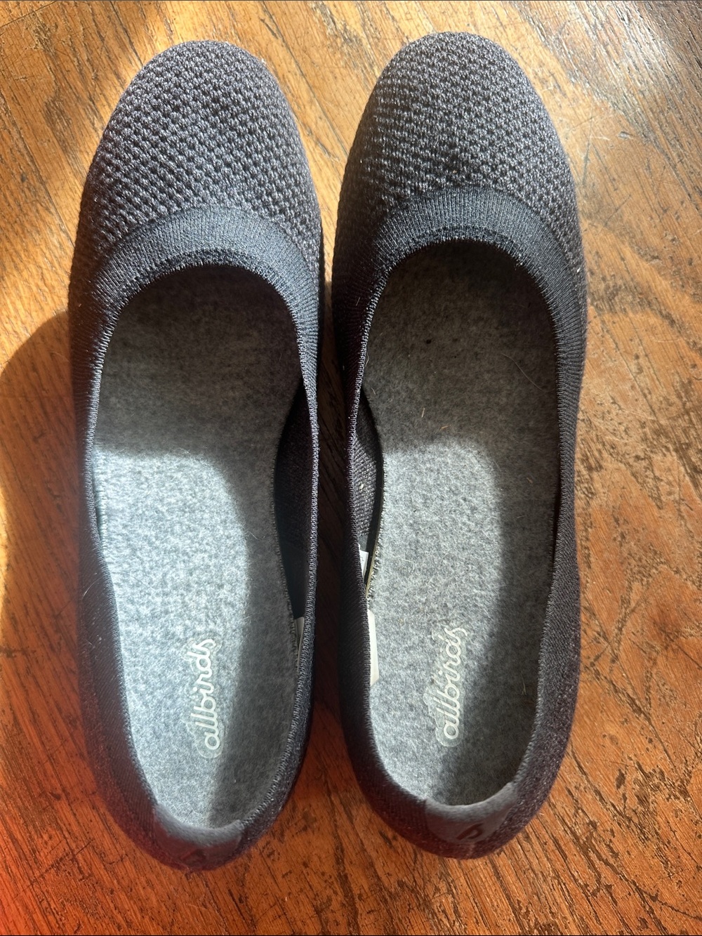 allbirds Black Knit Women's Ballet Flats
